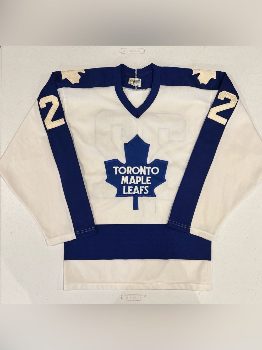 Vintage 80’s Maska Rick Vaive Toronto Maple Leafs NHL Hockey Jersey